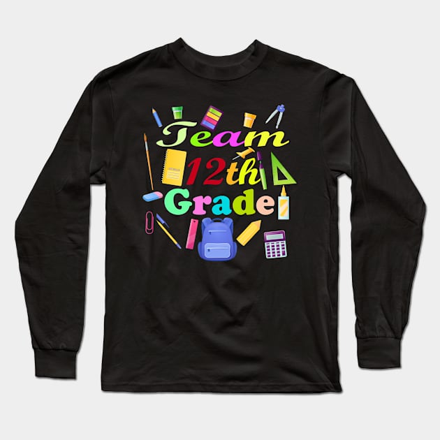 12th grade Long Sleeve T-Shirt by Design stars 5